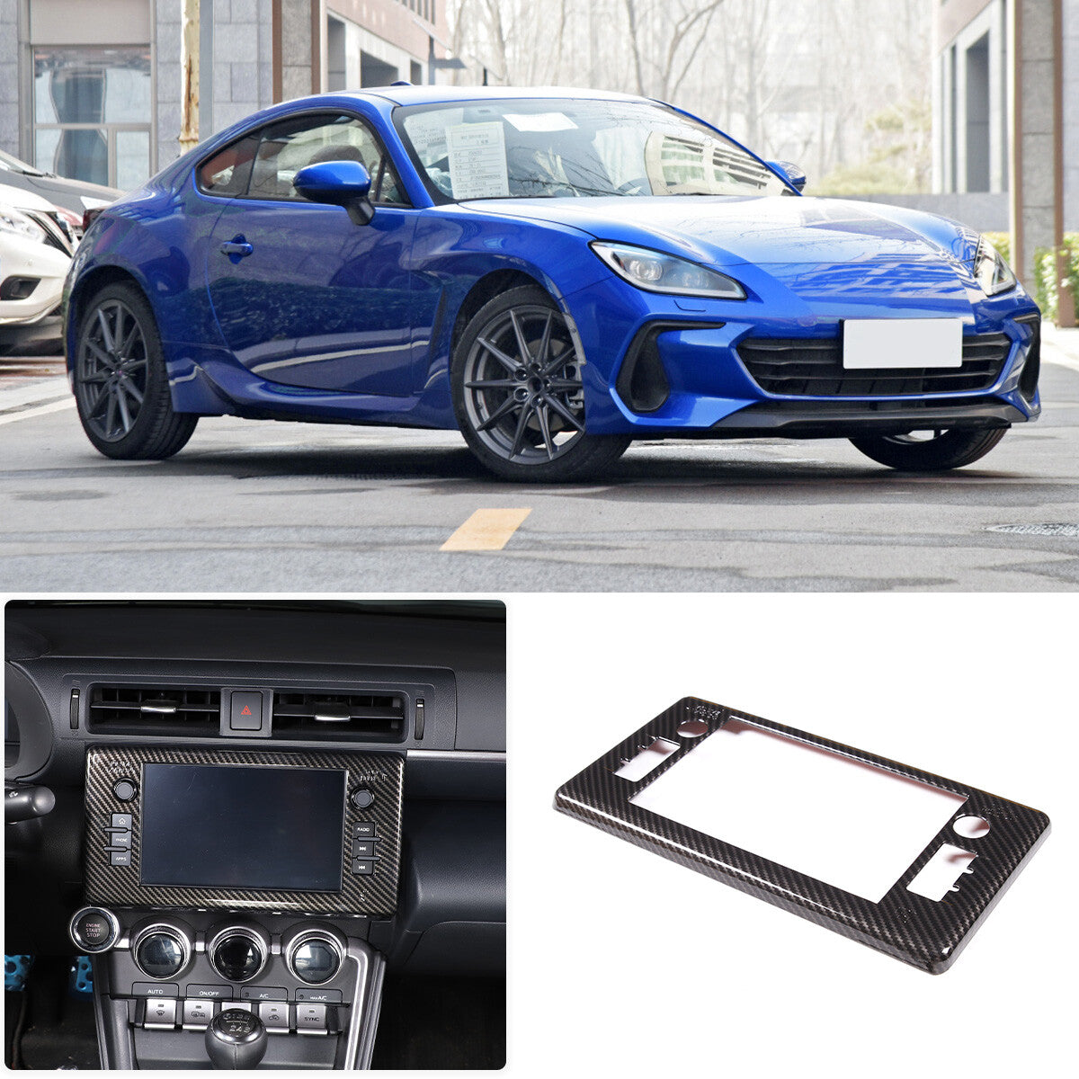ABS Carbon Fiber Interior Center Console Trim Set Fits For GR86/BRZ 2022-2025 US - Variants 1-5 43