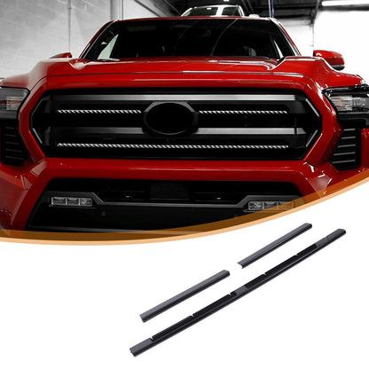 Carbon Fiber ABS Front Grille Grill Cover Molding Trim For Toyota Tacoma 2024 US 11