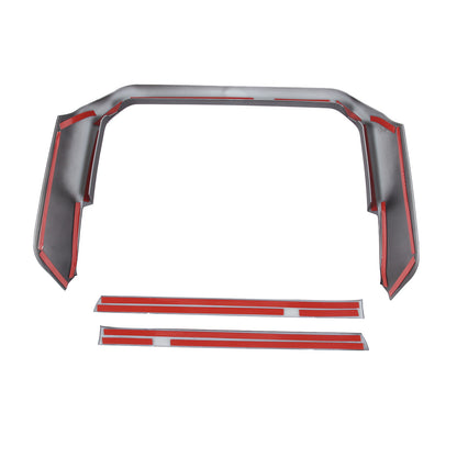 Matte Black ABS Center Console Frame Trim Cover For Tundra / Sequoia 2022-26 US 11