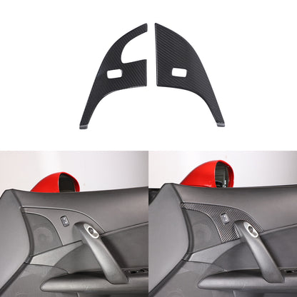 Real Carbon Fiber Children Lock Button Frame Trim Cover For Corvette C6 2005-13 13