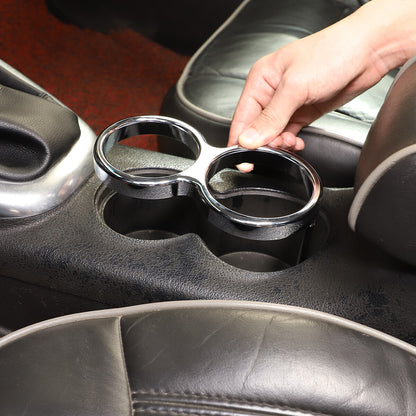 Silver Alloy Water Cup Holder Cover Trim Frame For Hummer H3 2005-09 8