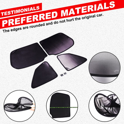 Rear Tailgate Window Mesh Screen Sun Shade Cover For Subaru Forester SK 2019‑24 11