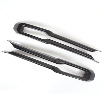 Carbon Fiber ABS Front Bumper Protect Grille Cover Trim For Ford Maverick 22-23 13