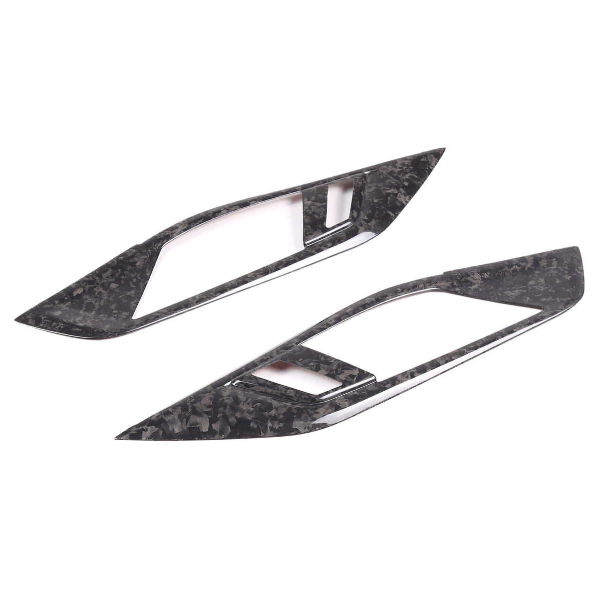 Forged Carbon Fiber Inner Door Handle Frame Cover Trim For BMW 4 Series 2022-24 8