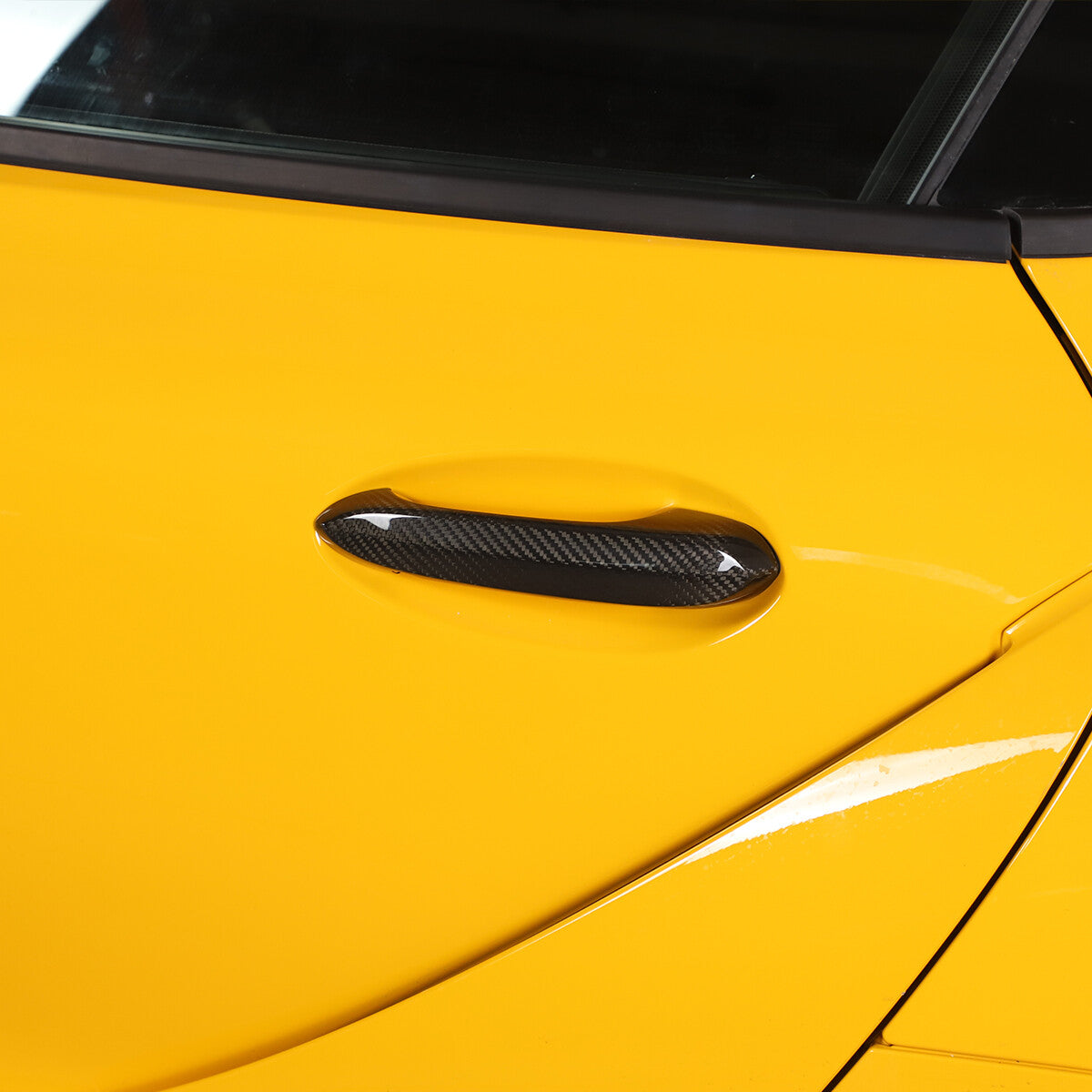 2pcs Real Carbon Door Handle Cover Trim For Toyota Supra A90 MK5 2019 2020 2021 4
