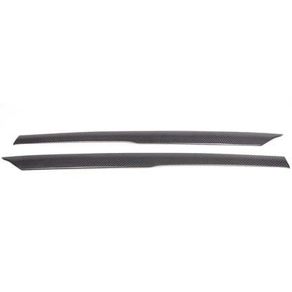 Real Dry Carbon Fiber Front A-Pillar Decorative Cover Trim For Corvette C6 05-13 19