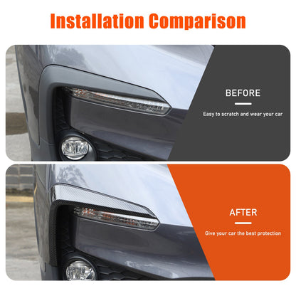 Carbon Fiber ABS Front Bumper Side Air Intake Trim For Honda Pilot 2015-2022 23
