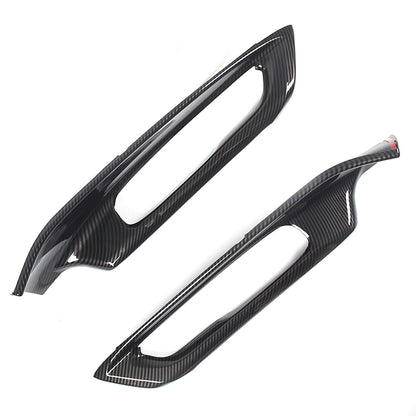 Carbon Fiber ABS Interior Door Panel Trim Cover Frame For Corvette C8 2020-2026 16