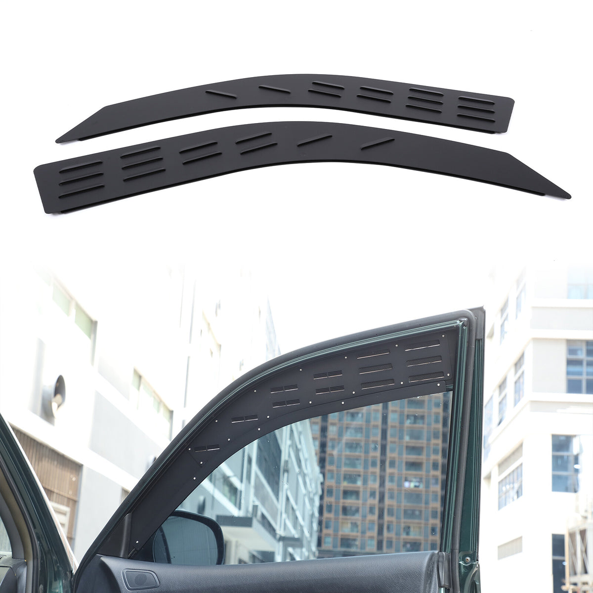 Front & Rear Window Glass Louver Air Vent Panel Trim For Lexus GX 2003-2009 4