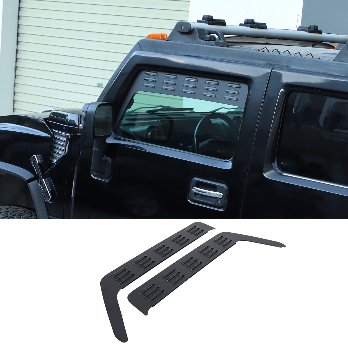 Front Door Window Louver Air Vent Panel Trim Cover For Hummer H2 2003-2009 US 6