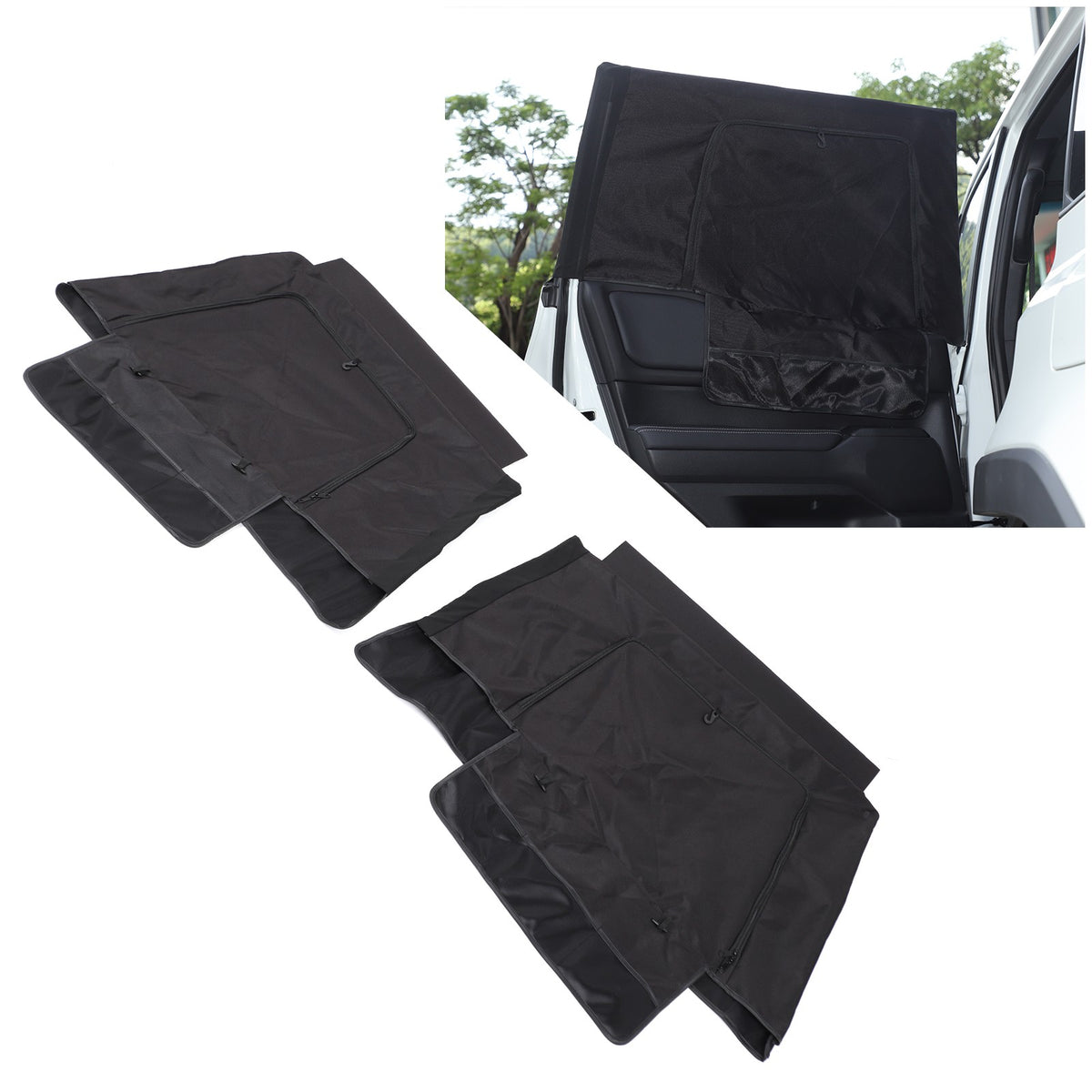 Rear Door Window Shade Trim Cover For Toyota Land Cruiser LC250 24+ 17