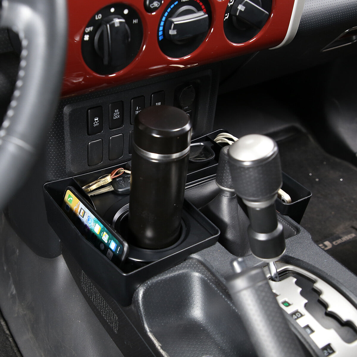 L & U Shape Gear Shift Storage Box Tray Organizer For Toyota FJ Curiser 07-21 9