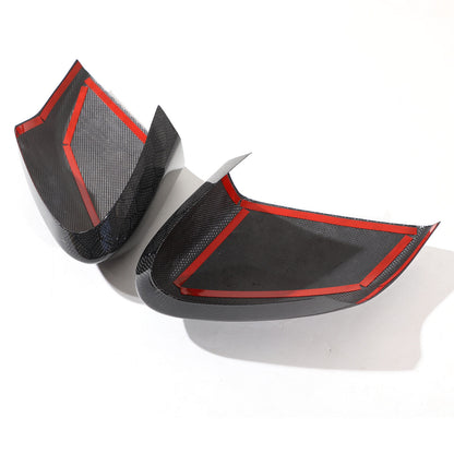 Honeycomb Real Carbon Fiber Side Mirror Cover Trim For Corvette C8 2020-2026 13