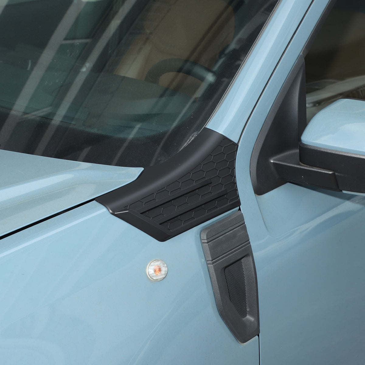 Matte Black ABS Hood Cowl Body Cover Corner Guards Trim For Ford Maverick 22+ US 16