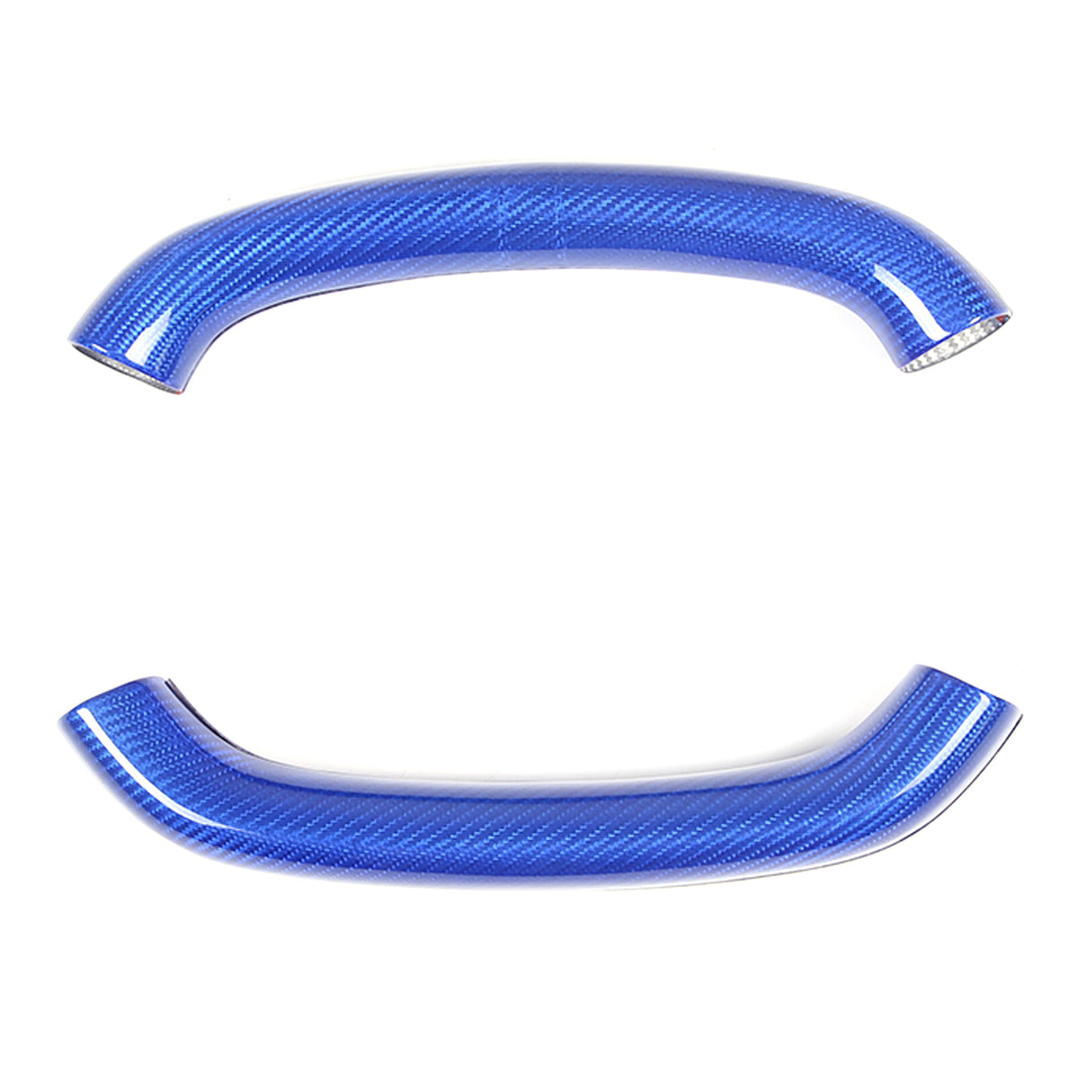 Blue Carbon Fiber Steering Wheel Top Lower Handle Cover Trim For C8 Corvette 13