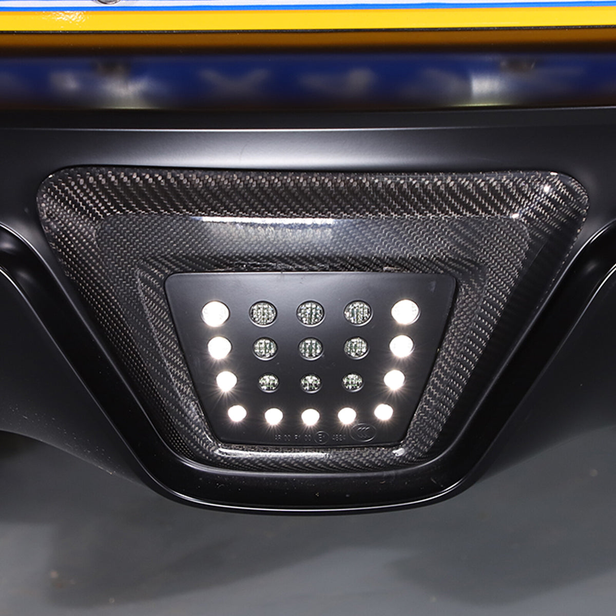 Real Carbon fiber Rear lower Bumper brake light frame For Toyota Supra 2019-24 15