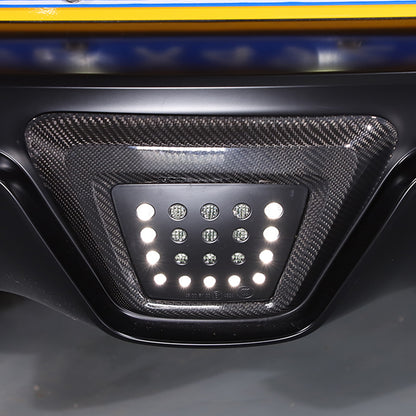 Real Carbon fiber Rear lower Bumper brake light frame For Toyota Supra 2019-24 15