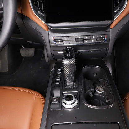 Real Carbon Fiber Gear Shift Knob Trim Set For Maserati Ghibli 2019-2023 12