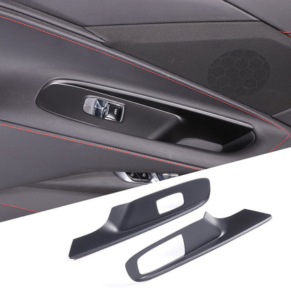 Matte Black ABS Full Interior Set Cover Trim Kit For Corvette C8 2020-25 - Styles 1-5 16