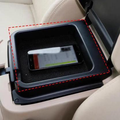 Center Console Safe Gun Storage Lock Box W/ Tray For Nissan Pathfinder 2013-18 5