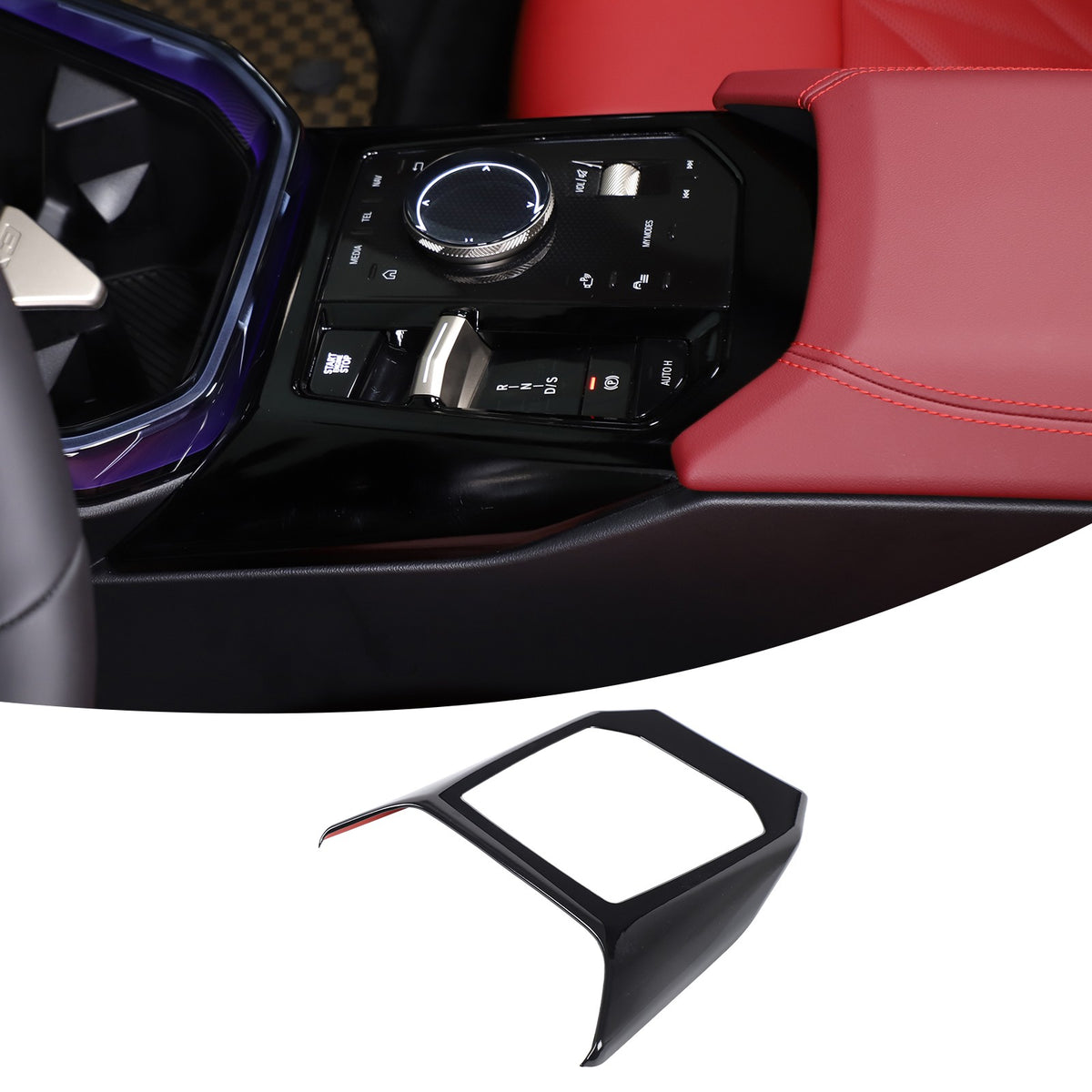 Glossy Piano Center Console Gear Shift Panel Frame Trim For BMW X3 G45 2025+ US 21