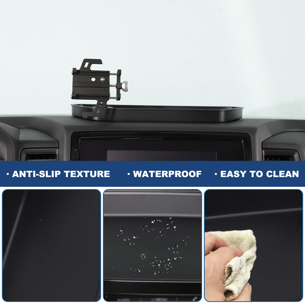 Off-road Dashboard Storage Tray Box Phone Holder For Nissan Frontier D41 2022-24 23