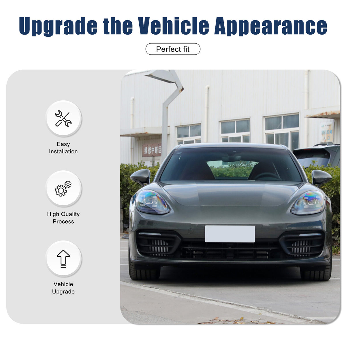 Real Carbon Fiber Interior Door Lock Trim Cover For Porsche Panamera 17-23 8