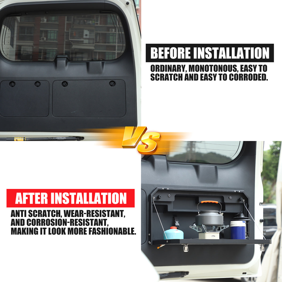 Tailgate Table Rear Door Foldable Car Shelf For Toyota Land Cruiser Prado 10-23 16