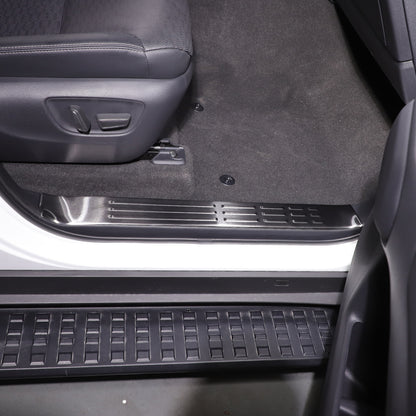 Black Interior Door Sill Guard Protector Cover For Toyota Land Cruiser LC250 US 19