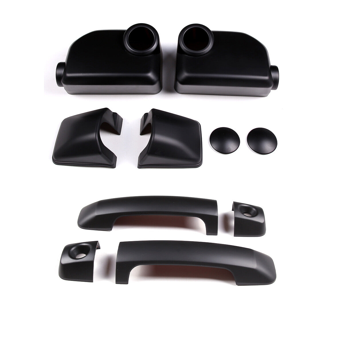 Matte Black Mirror Covers +Door Handle Covers Kit For Toyot-a FJ Cruiser 2007-21 1
