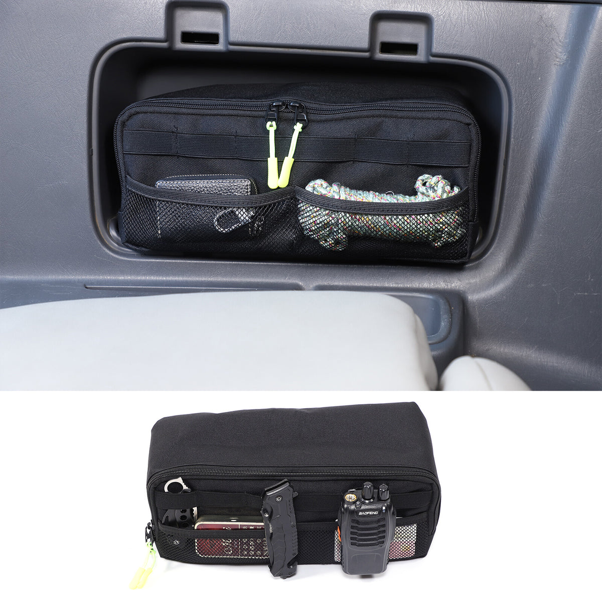 Rear Trunk Left & Right Side Storage Bag Organizer For Toyota Prado FJ120 03-09 7