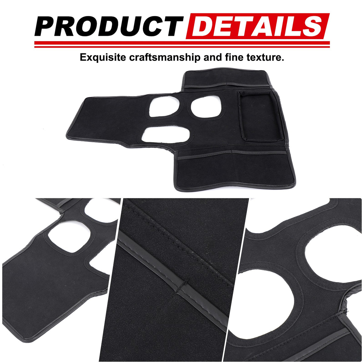 Black Center Console Cover Trim For Nissan Frontier 2022+ US 17