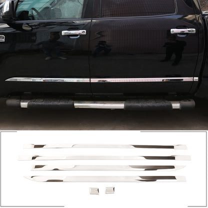 Chrome Side Body Door Protect Trim Stainless Steel for Toyota Tundra 2014-2021 1