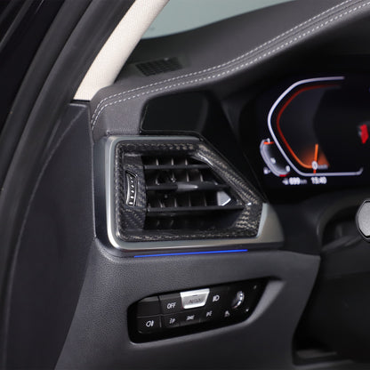 Real Carbon Fiber Side Air Vent Outlet Trim For BMW 3 Series G20 G21 20-22 15