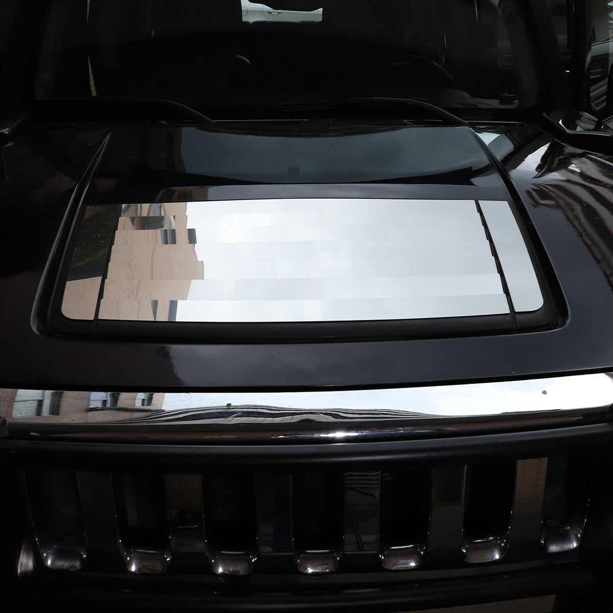 9PCS Steel Hood Engine Air Vent Outlet Cover Trim Fit For Hummer H3 2005-2009 8