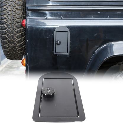 Carbon Steel Fuel Tank Cap Anti-Theft Lock Trim For LR Defender L663 04-18 US 5
