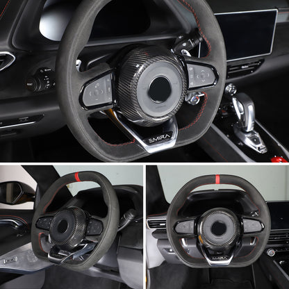Real Carbon Fiber Steering Wheel Center Surround Cover For Lotus EMIRA 22-25 US 3