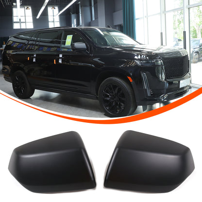 Matte Black Side Rearview Mirror Cover Caps For Cadillac Escalade 2021-2023 US 11