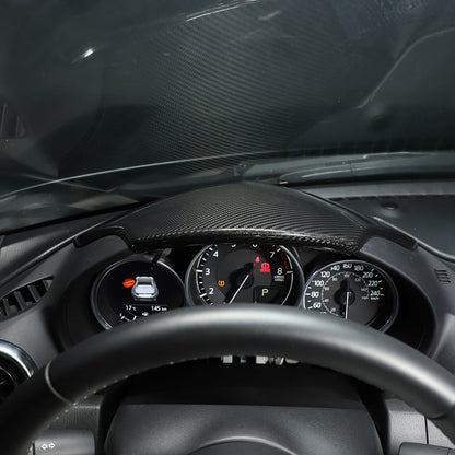 Real Carbon fiber Interior Dashboard Panel Instrument Trim For Mazda MX-5 16-24 16