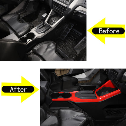 Red Center Console Panel Cover Trim For Polaris RZR PRO XP Ultimate 2021 US 7