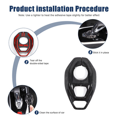 Forged Carbon Fiber Console Gear Base Cover Trim For Lotus Emira V6 I4 2023-2025 17