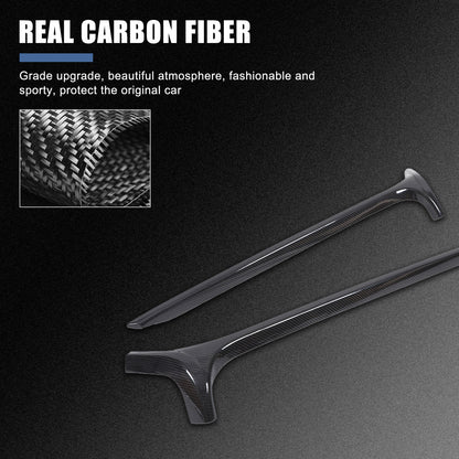 Real Carbon Fiber Window Triangle A-Pillar Cover For Benz W463 G550 G63 19-23 17