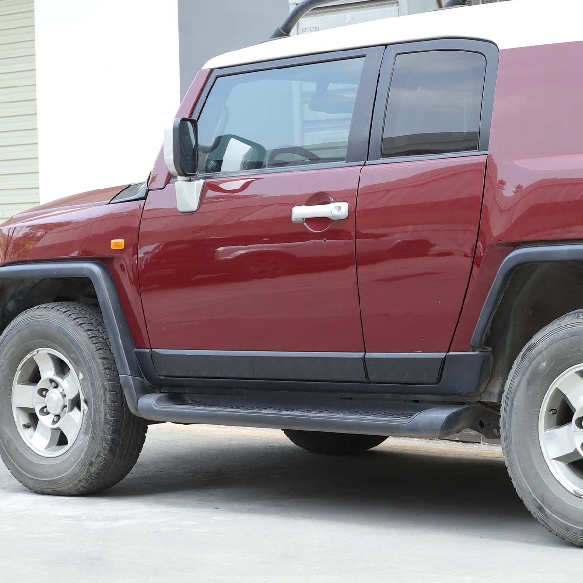 Black Alloy Car Body Door Side Molding Trim For Toyota FJ Cruiser 2007-21 24