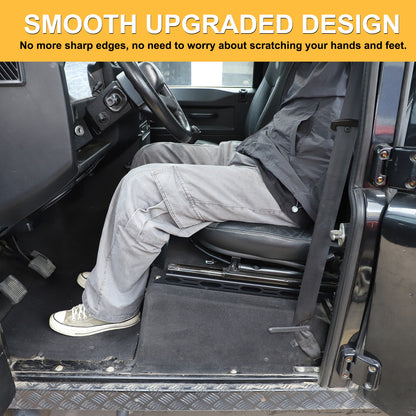 Black Steel Front Seat Adjustment Bracket Trim For LR Defender L316 2004-2018 10
