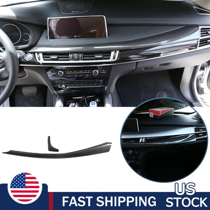 Center Console Instrument Panel Trim Strip For BMW X5 F15 2014-18 1