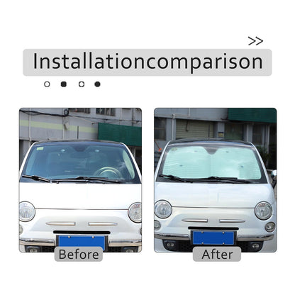 Full Side Window Sun Shield Privacy Sunshade 6pcs Cover For Fiat 500 2011-2022 5