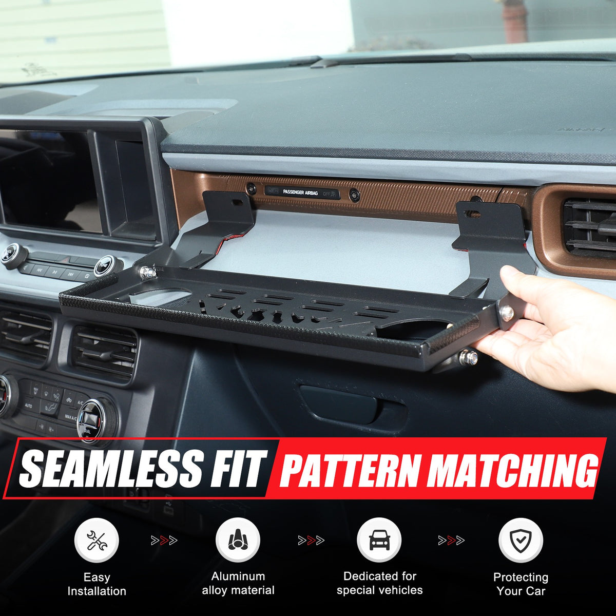 Co-Pilot Multi-Functional Storage Rack Molle Panel For Ford Maverick 2022+ US 7