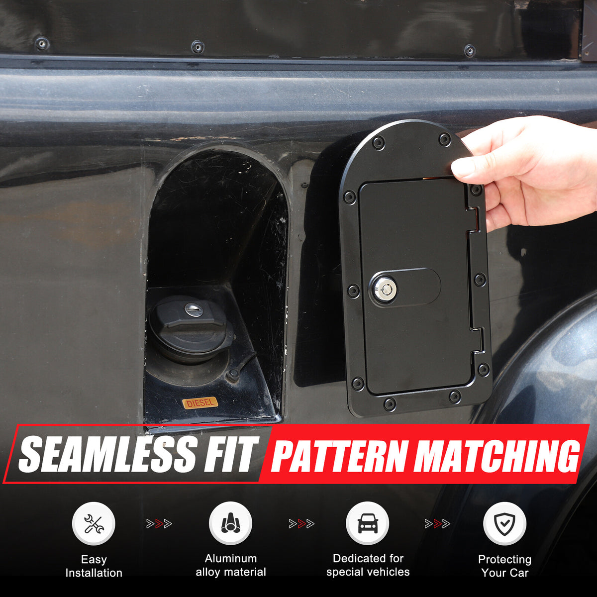 Locking Fuel Door Gas Tank Cap Cover Lock Key For LR Defender 90 110 2004-19 13