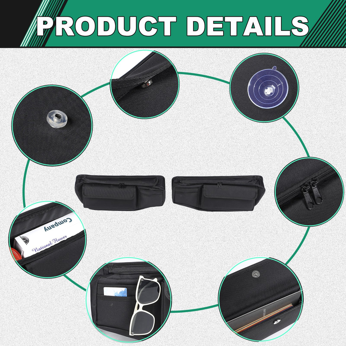 Tailgate Rear Door Window Hanging Storage Bag For LR Defender L663 20+ US 6