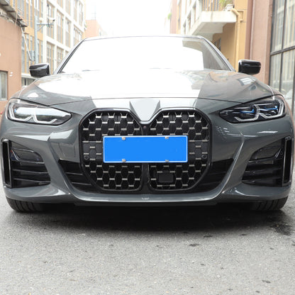 Real Carbon Fiber Front Fog Light Decor Cover Trim For BMW 4 series G26 2022-25 13
